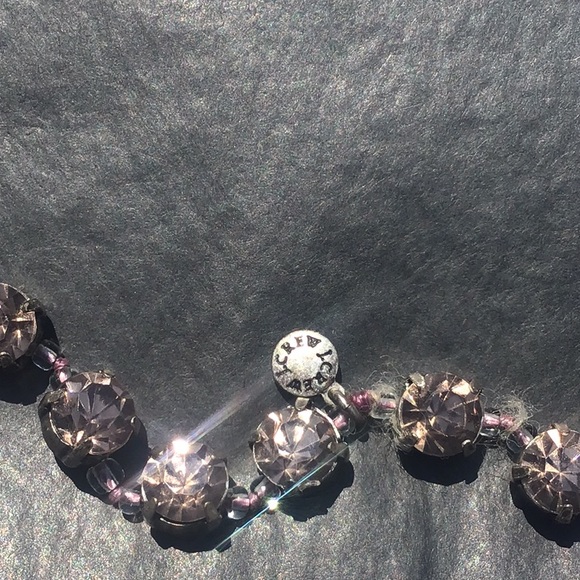 JCrew faux pink diamond necklace - Picture 2 of 4